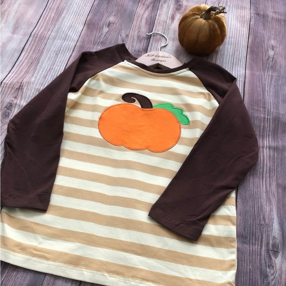 NWT BOYS PUMPKIN BOUTIQUE SHIRT